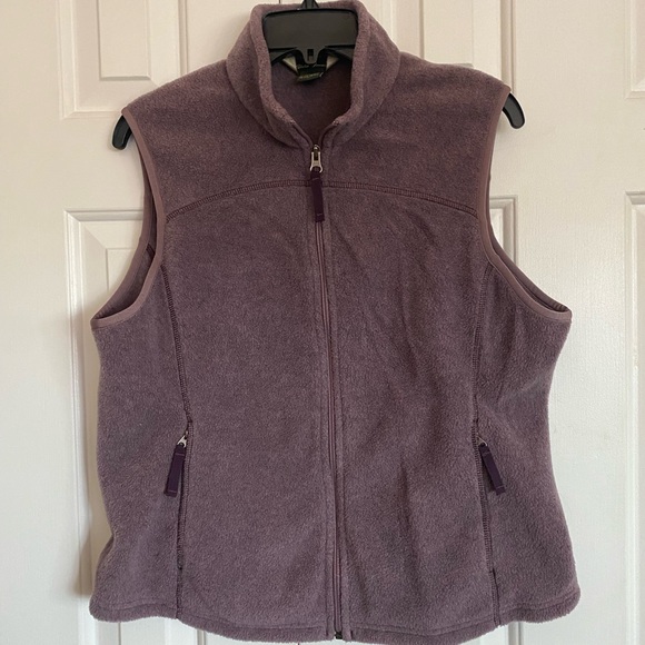 Eddie Bauer Women's Plum Fleece Vest - Picture 1 of 6